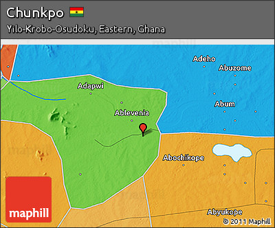 Political 3D Map of Chunkpo