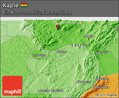 Political 3D Map of Kaple