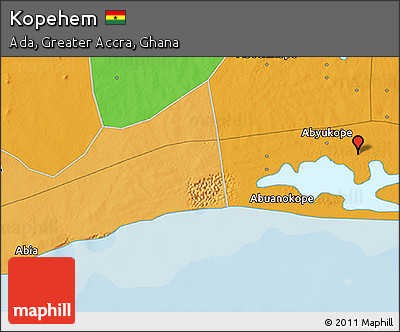 Political 3D Map of Kopehem