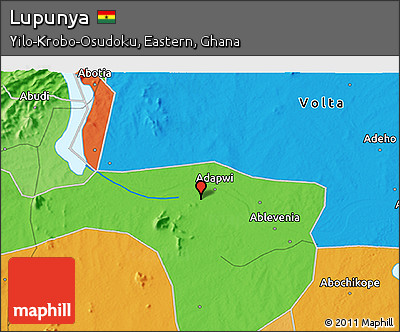Political 3D Map of Lupunya