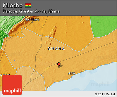 Political 3D Map of Miocho