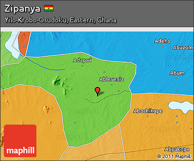 Political 3D Map of Zipanya
