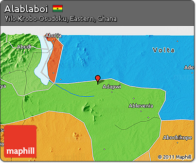 Political 3D Map of Alablaboi