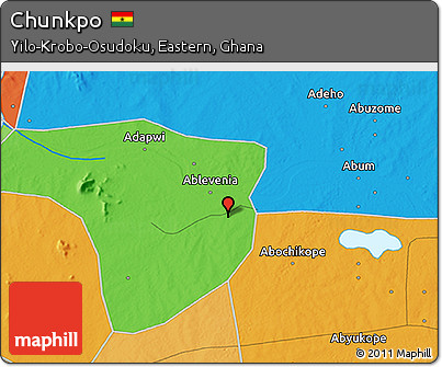 Political 3D Map of Chunkpo
