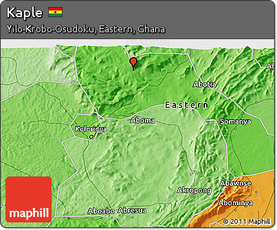 Political 3D Map of Kaple