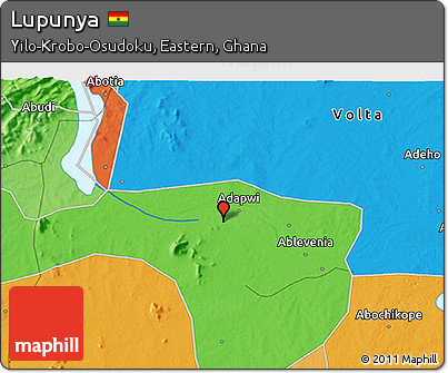 Political 3D Map of Lupunya
