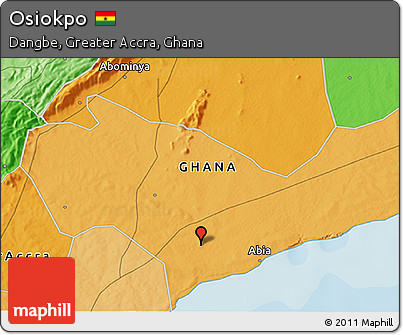 Political 3D Map of Osiokpo