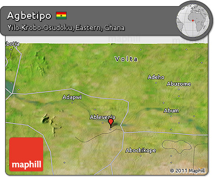 Satellite 3D Map of Agbetipo