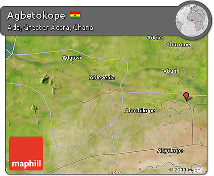 Satellite 3D Map of Agbetokope