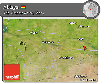 Satellite 3D Map of Aklaya