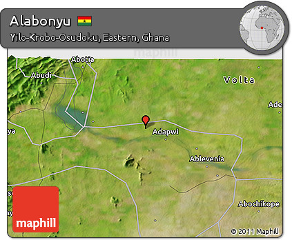 Satellite 3D Map of Alabonyu