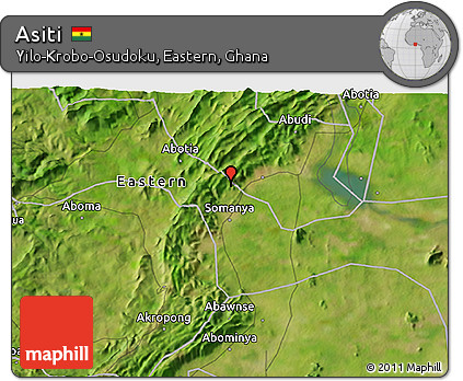Satellite 3D Map of Asiti