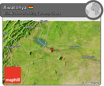 Satellite 3D Map of Awatonya