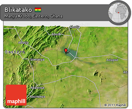 Satellite 3D Map of Blikatako