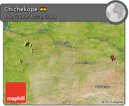Satellite 3D Map of Chichekope