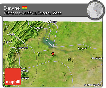 Satellite 3D Map of Dawhe