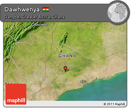 Satellite 3D Map of Dawhwenya