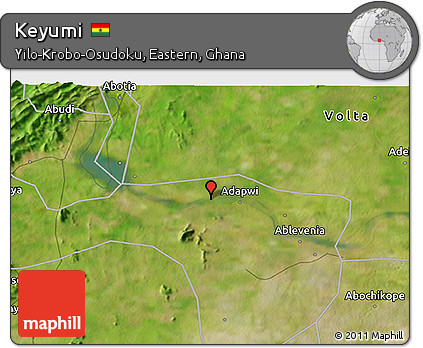 Satellite 3D Map of Keyumi
