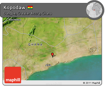 Satellite 3D Map of Kopodaw