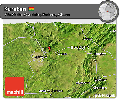 Satellite 3D Map of Kurakan
