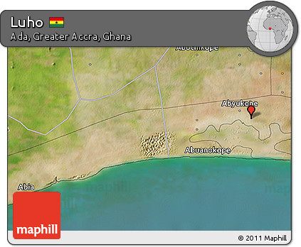 Satellite 3D Map of Luho