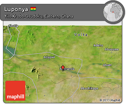 Satellite 3D Map of Luponya