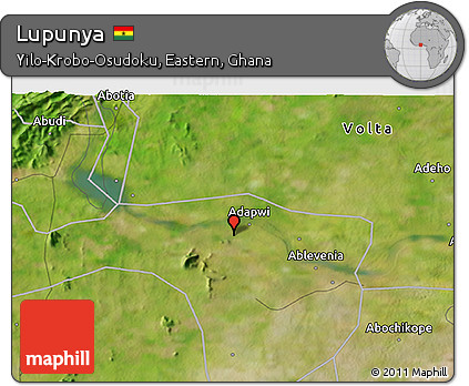 Satellite 3D Map of Lupunya