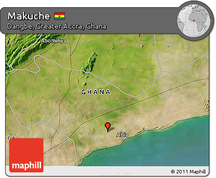 Satellite 3D Map of Makuche