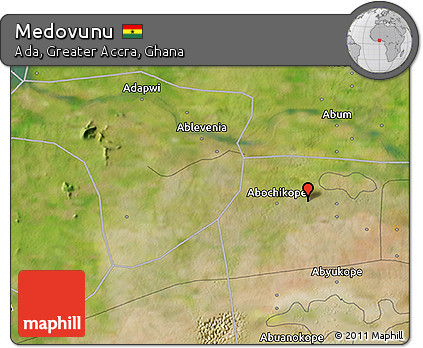 Satellite 3D Map of Medovunu