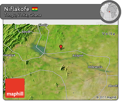 Satellite 3D Map of Niflakofe