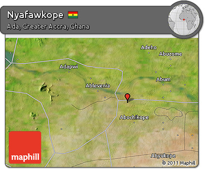 Satellite 3D Map of Nyafawkope