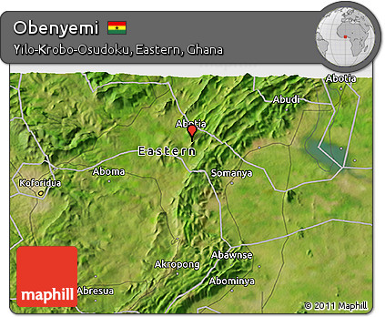 Satellite 3D Map of Obenyemi