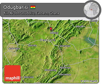 Satellite 3D Map of Odugbarisi