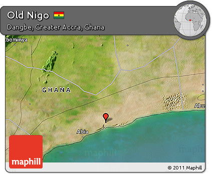 Satellite 3D Map of Old Nigo