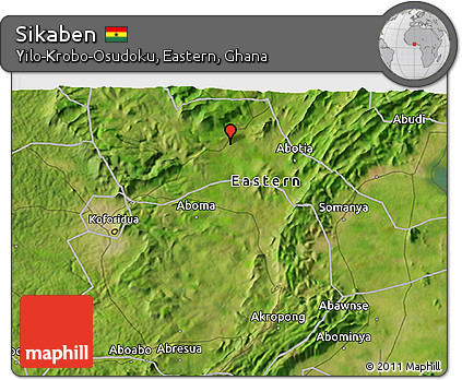 Satellite 3D Map of Sikaben