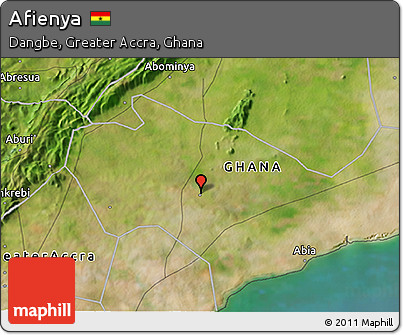 Satellite 3D Map of Afienya