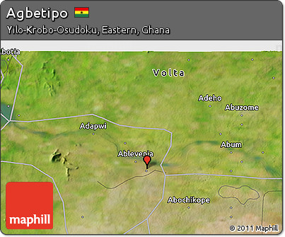 Satellite 3D Map of Agbetipo