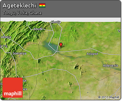 Satellite 3D Map of Ageteklechi