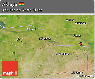 Satellite 3D Map of Aklaya