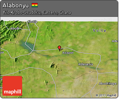 Satellite 3D Map of Alabonyu