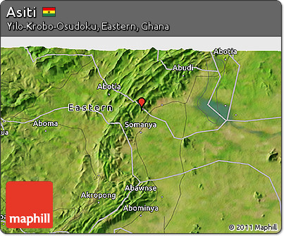 Satellite 3D Map of Asiti
