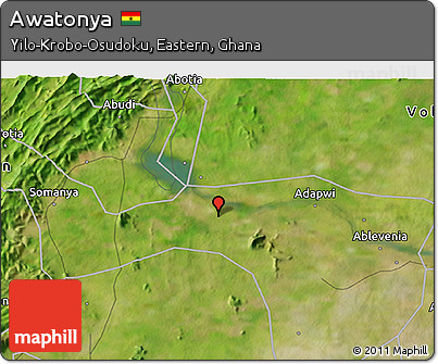 Satellite 3D Map of Awatonya