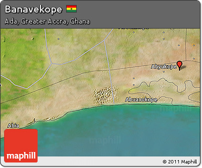 Satellite 3D Map of Banavekope