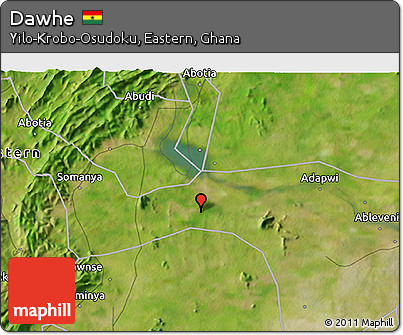 Satellite 3D Map of Dawhe