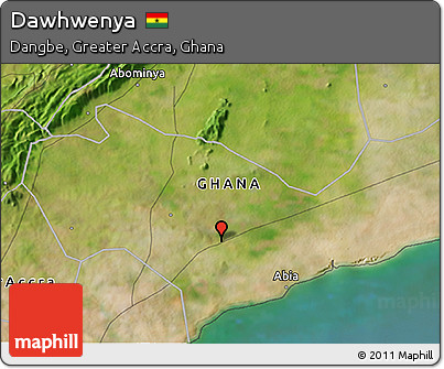 Satellite 3D Map of Dawhwenya