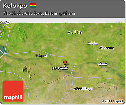 Satellite 3D Map of Kolokpo