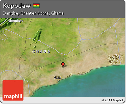 Satellite 3D Map of Kopodaw