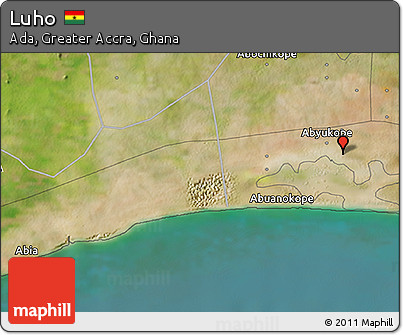 Satellite 3D Map of Luho