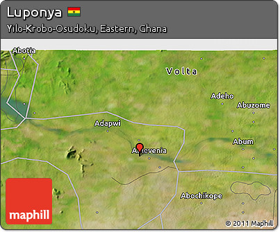 Satellite 3D Map of Luponya