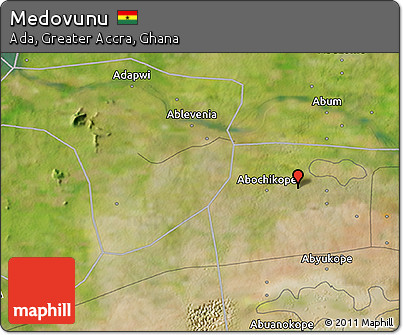 Satellite 3D Map of Medovunu
